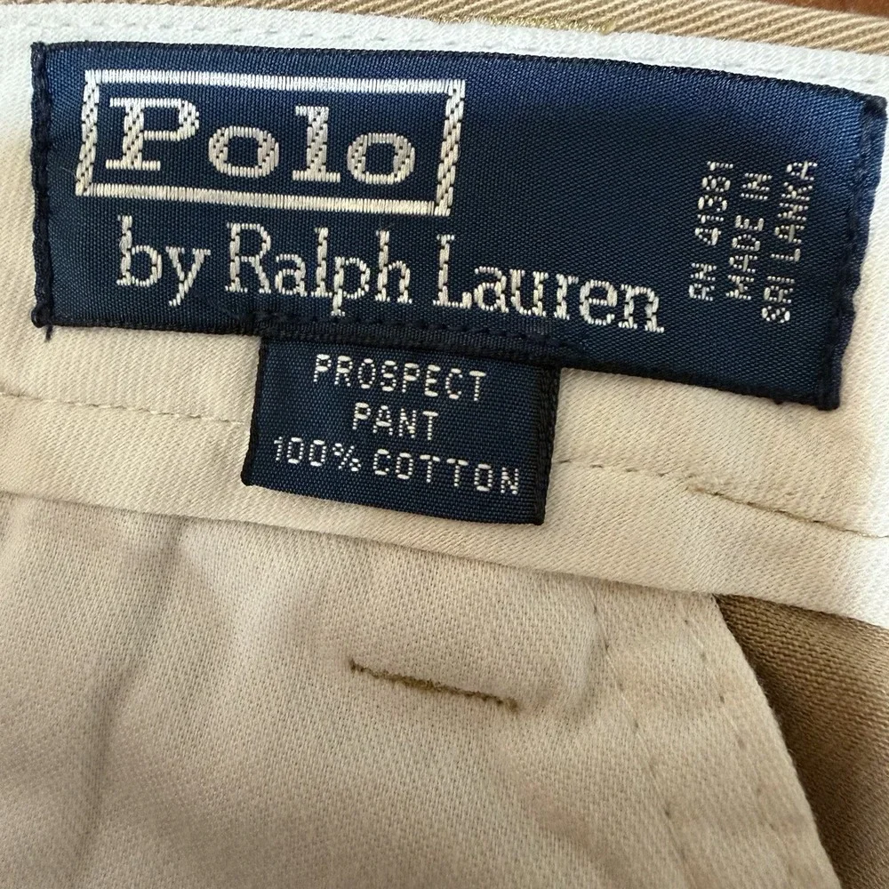 Polo Ralph Lauren Pants Mens 40x32 Beige Prospect Straight Relaxed Chino‎